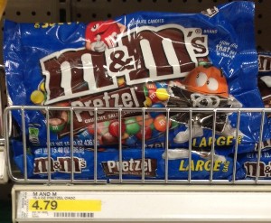 M & M Chocolate Candies, Pretzel, Large Bag - 15.4 oz