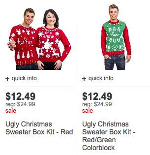 Target.com: Ugly Sweater Kit $12.49 + FREE Shipping (50% off) | All ...