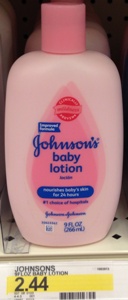 target johnsons lotion