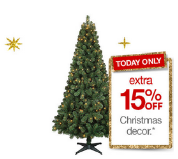 Target.com: Extra 15% off Christmas Decor + FREE Shipping | All Things Target