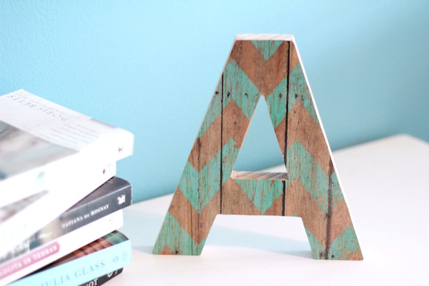Target DIY Decoupaged Wooden Letter
