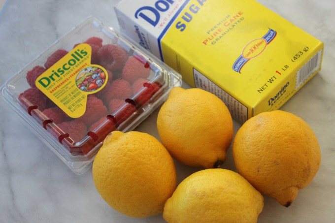 raspberry lemonade slushie ingredients