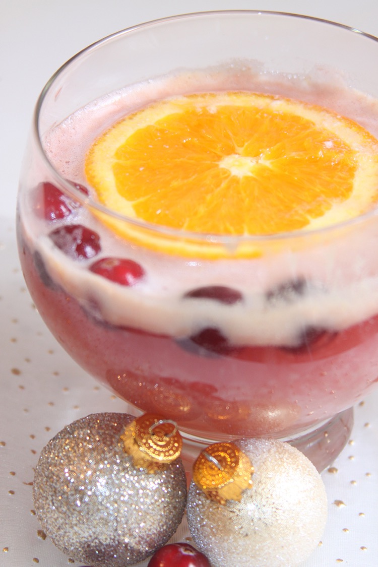 Festive Cranberry Orange Punch with Canada Dry TEN