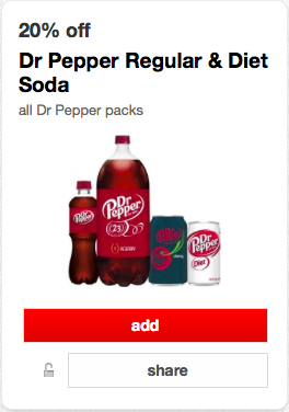 Dr Pepper Cartwheel Target