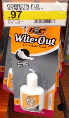 target bic wite out