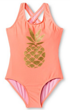 target girls pineapple swim