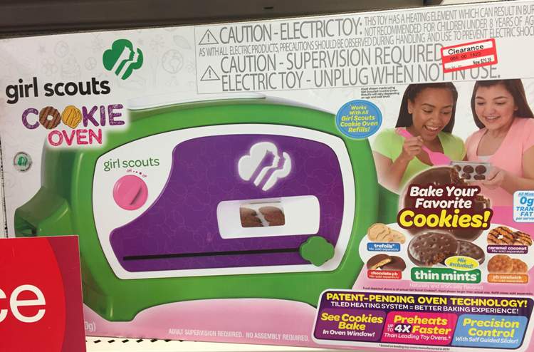target toy clear girl scout oven