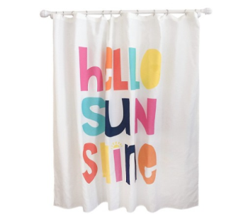 target hello shower curtain