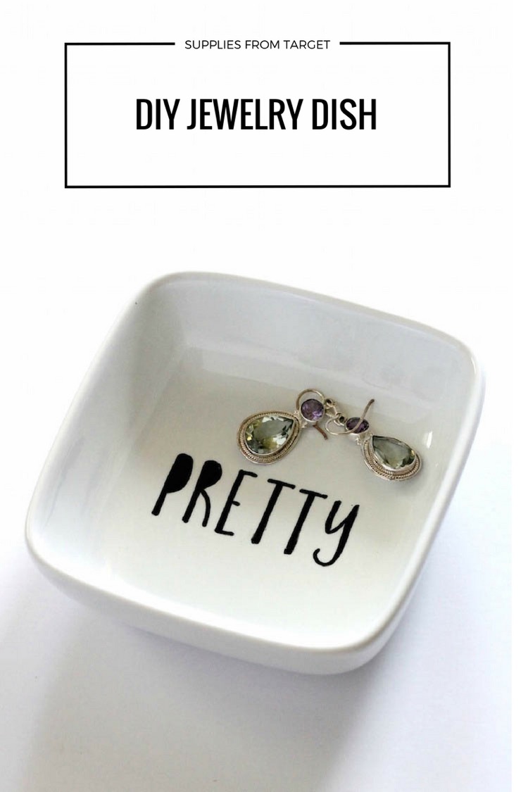 DIY Jewelry Dish with $1.99 bowl from Target