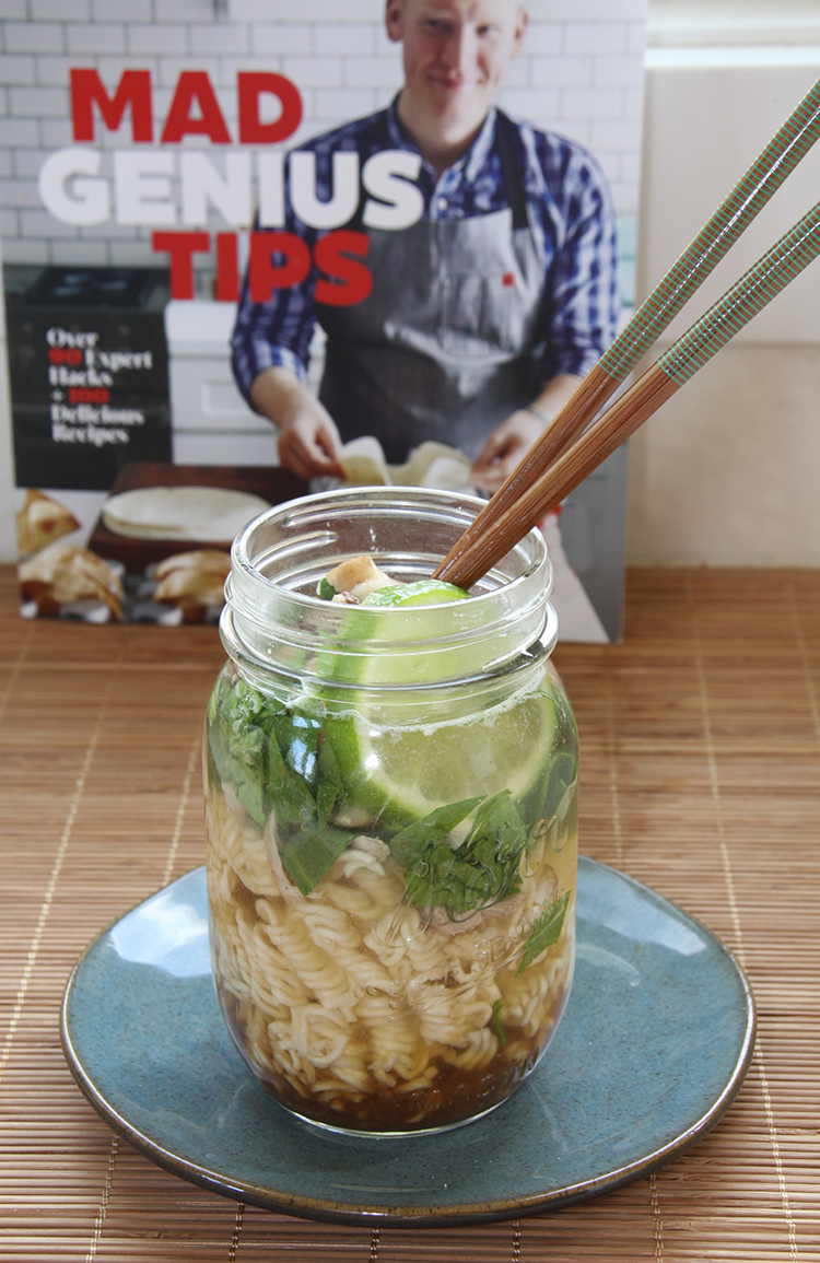 Miso Chicken Noodle Cups from Mad Genius Tips cookbook