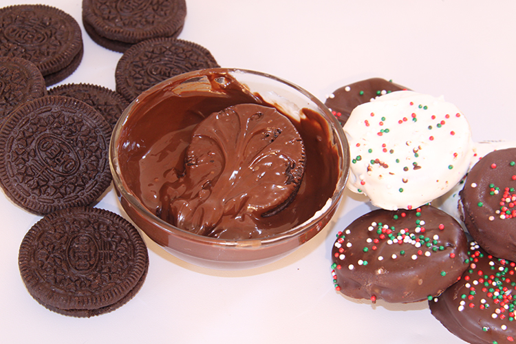 chocolate covered sandwich cookies