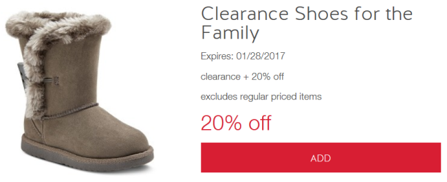 target cw shoe clear