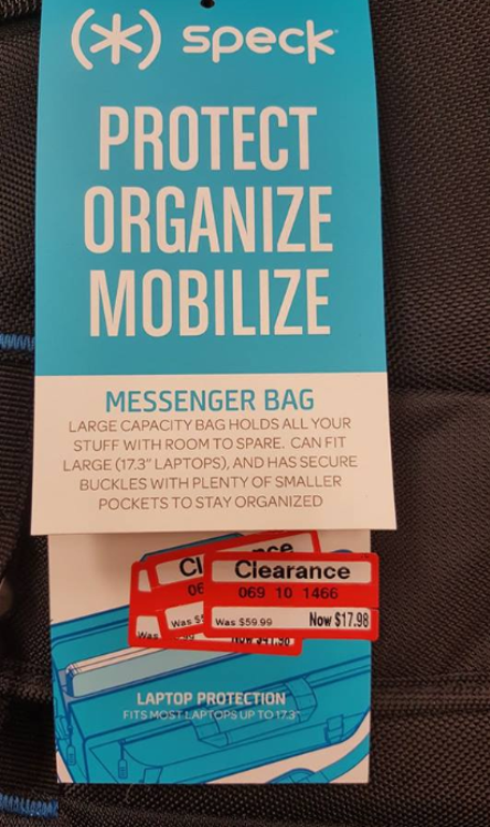 target read clear michael mess bag