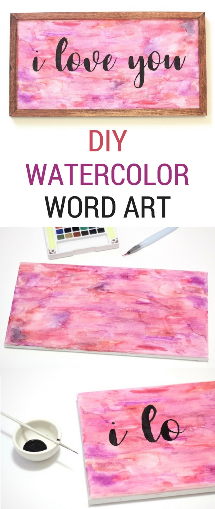 How To Watercolor Words