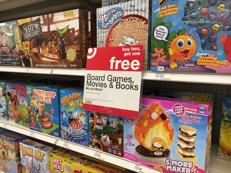 Target Board Games, Movies & Books Buy 2, Get 1 FREE