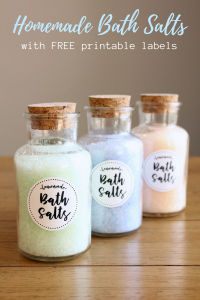 DIY Homemade Bath Salts With Free Printable Labels | All Things Target