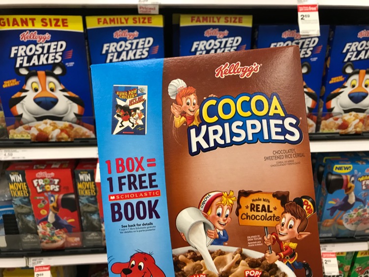 4 Boxes of Kellogg’s Cereal & 4 Scholastic Books only $6.07