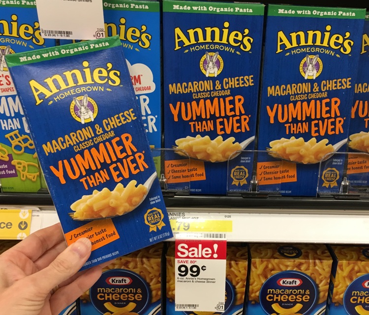 Annie’s Mac & Cheese only $.54 at Target