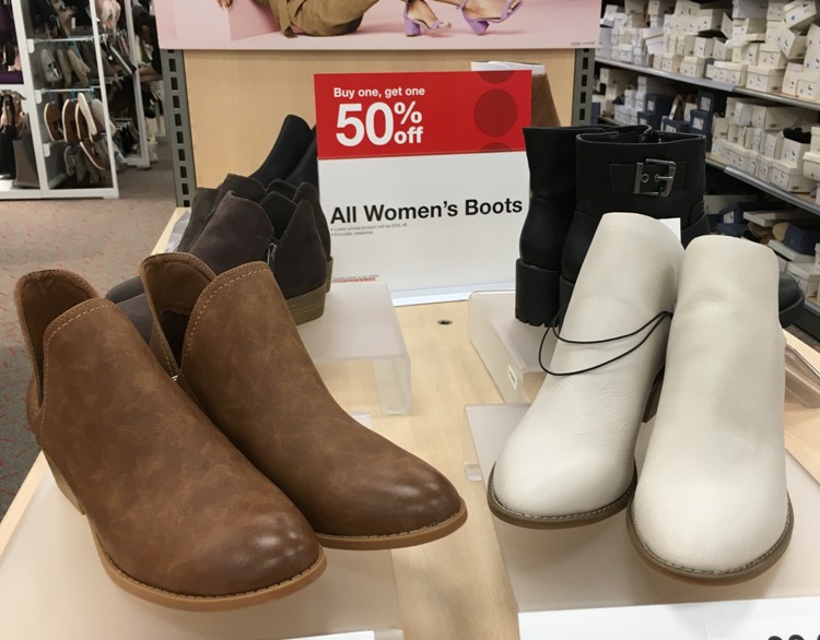 Buy One, Get One 50% off Women’s Boots at Target