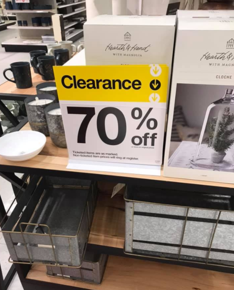 Target Christmas Clearance 70% off