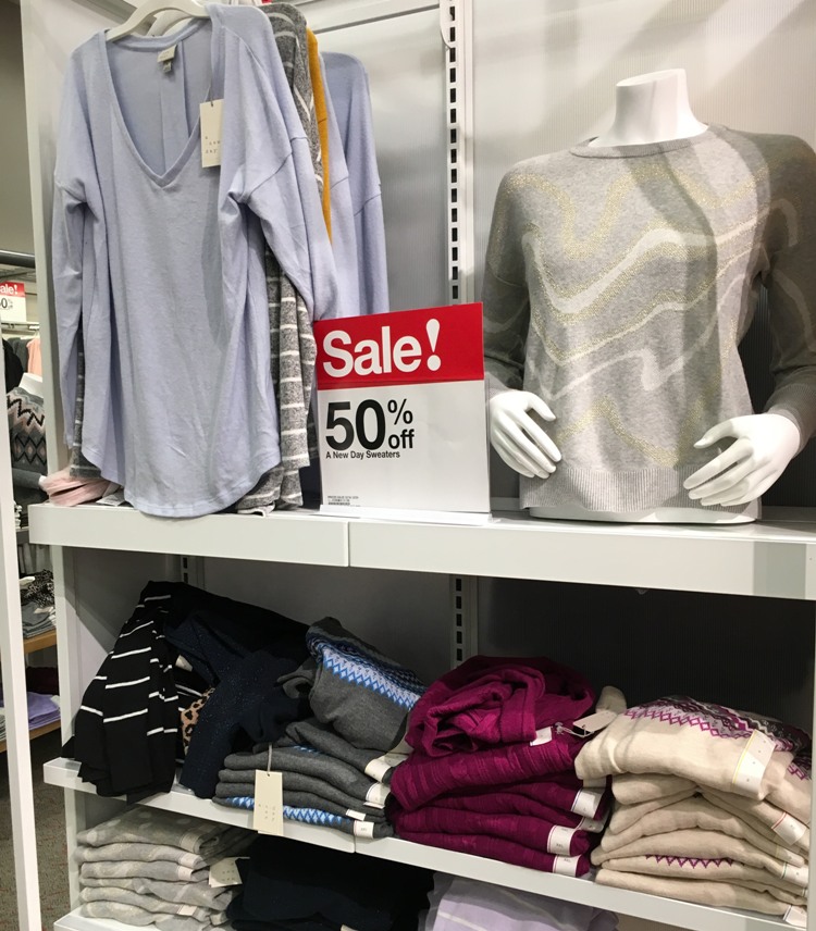 50% off Women’s Sweaters at Target