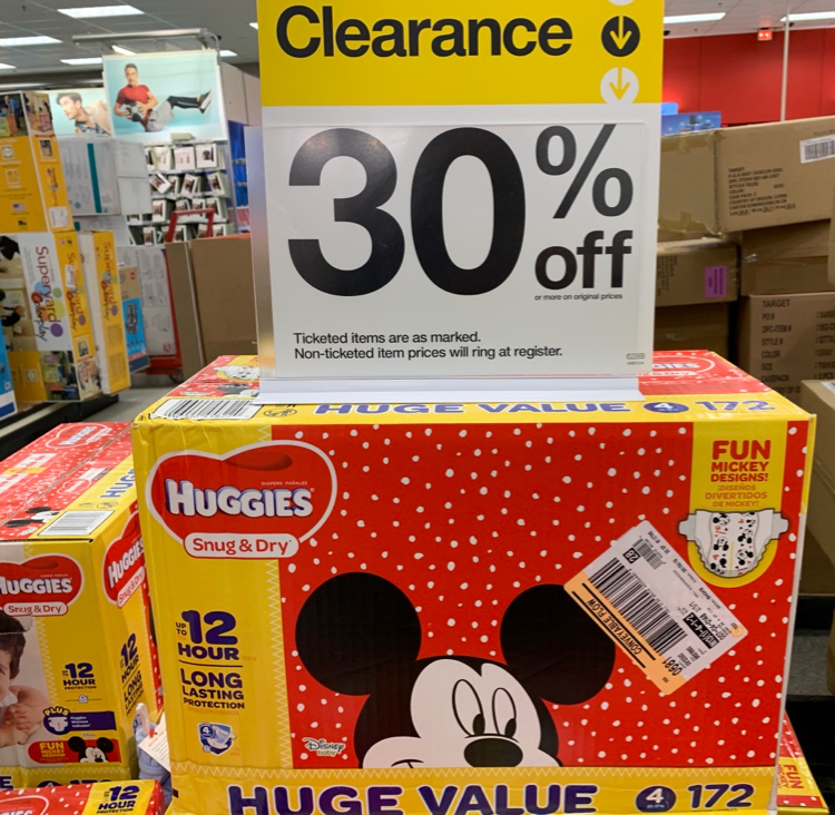 Diaper Clearance at Target