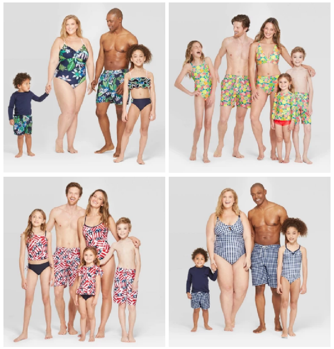 matching bathing suits family