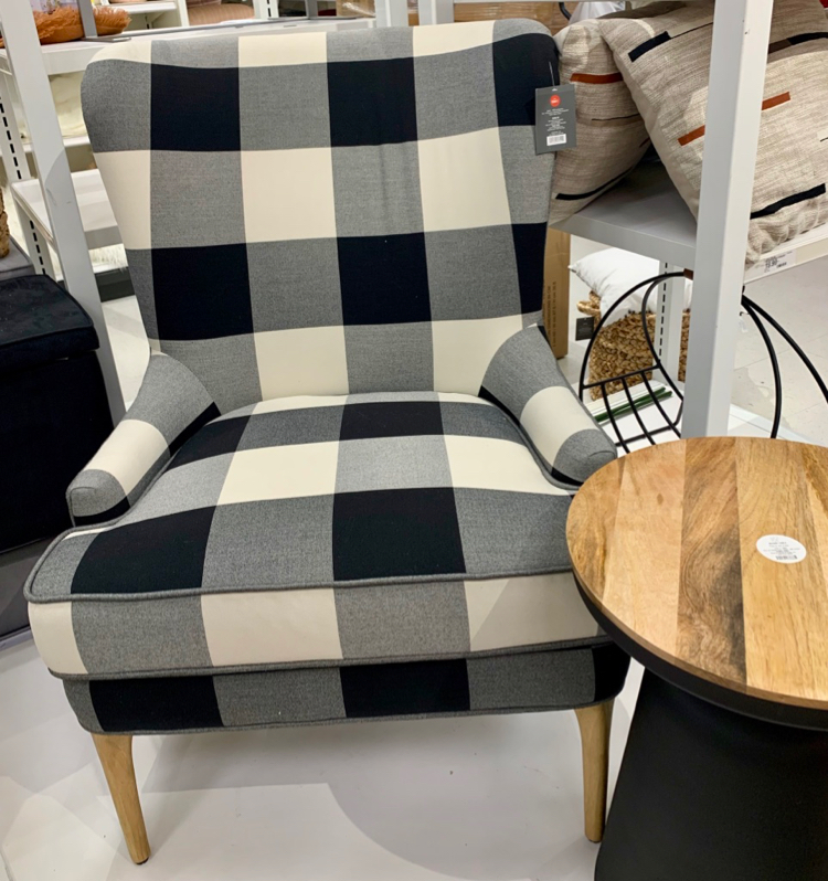 Target best sale plaid chair