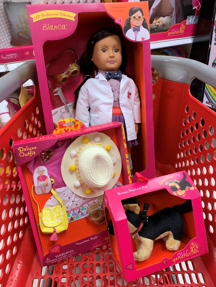 target dolls and accessories