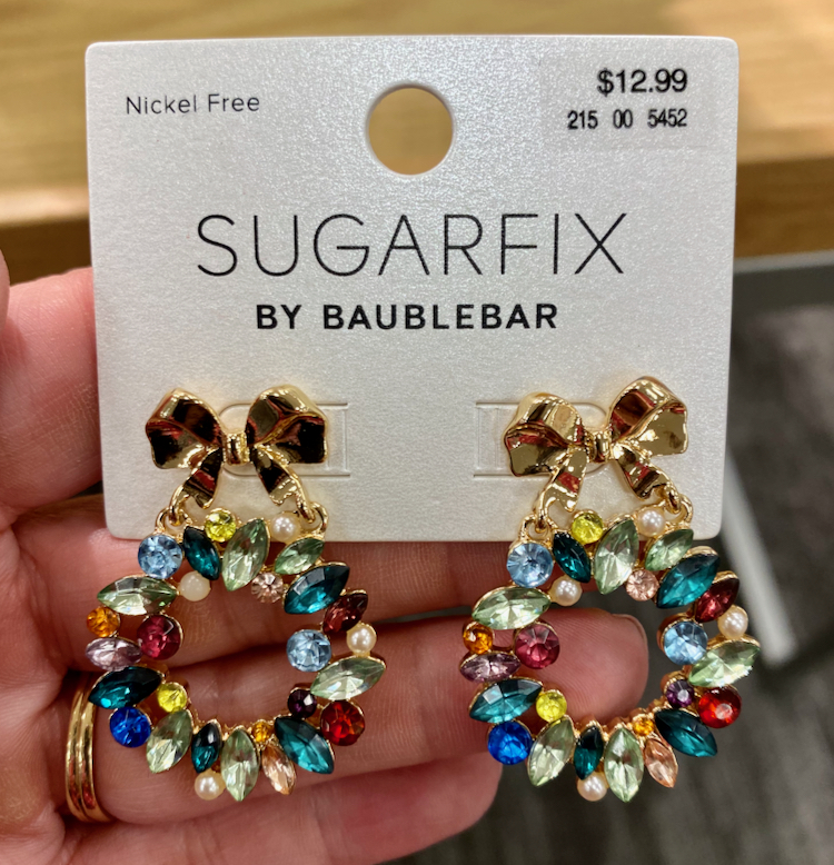 SugarFix Holiday Earrings at Target