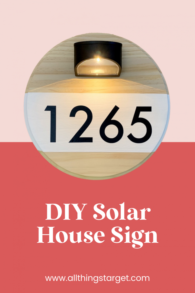 DIY Solar House Sign