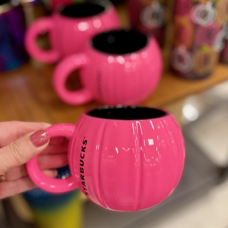 Pink Holographic Pumpkin Starbucks Tumbler