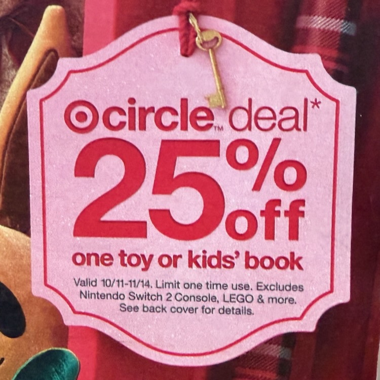 Save 25% on One Toy or Book Circle Offer